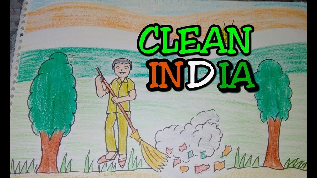 Drawing Competition on Clean India  Delhi Technical Campus